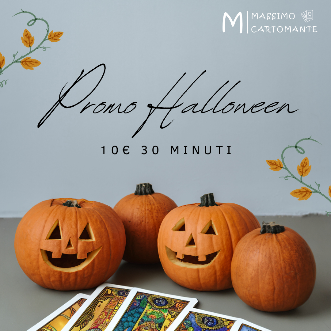 Approfitta della nostra imperdibile offerta Halloween cartomanzia per scoprire il futuro! Quest'anno, in occasione di Halloween, ti proponiamo un consulto esclusivo di cartomanzia della durata di 30 minuti al costo promozionale di soli 10 euro.